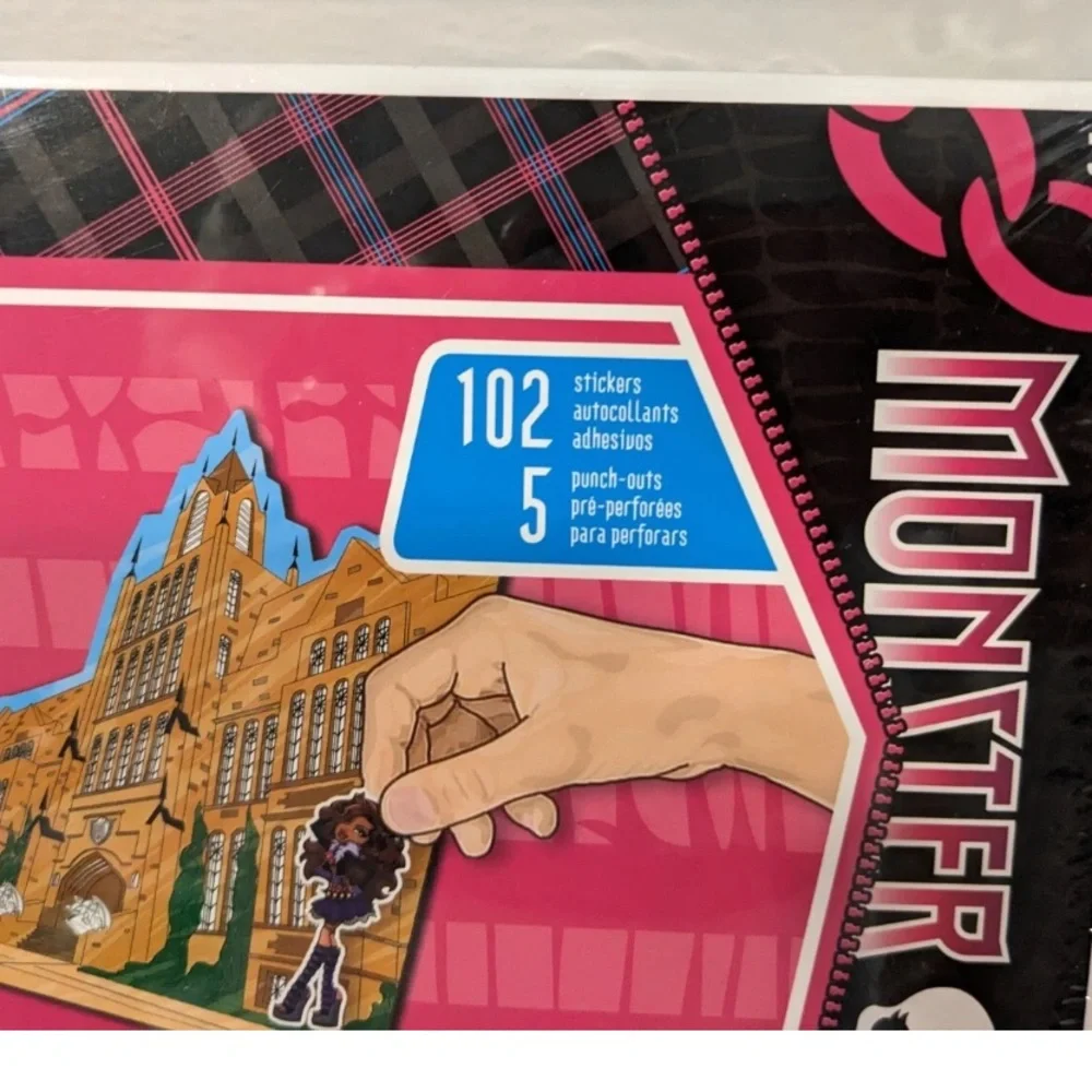 Monster High Sticker Set with Pink and Black Accents